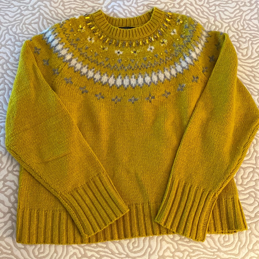 J Crew Jeweled Sweater